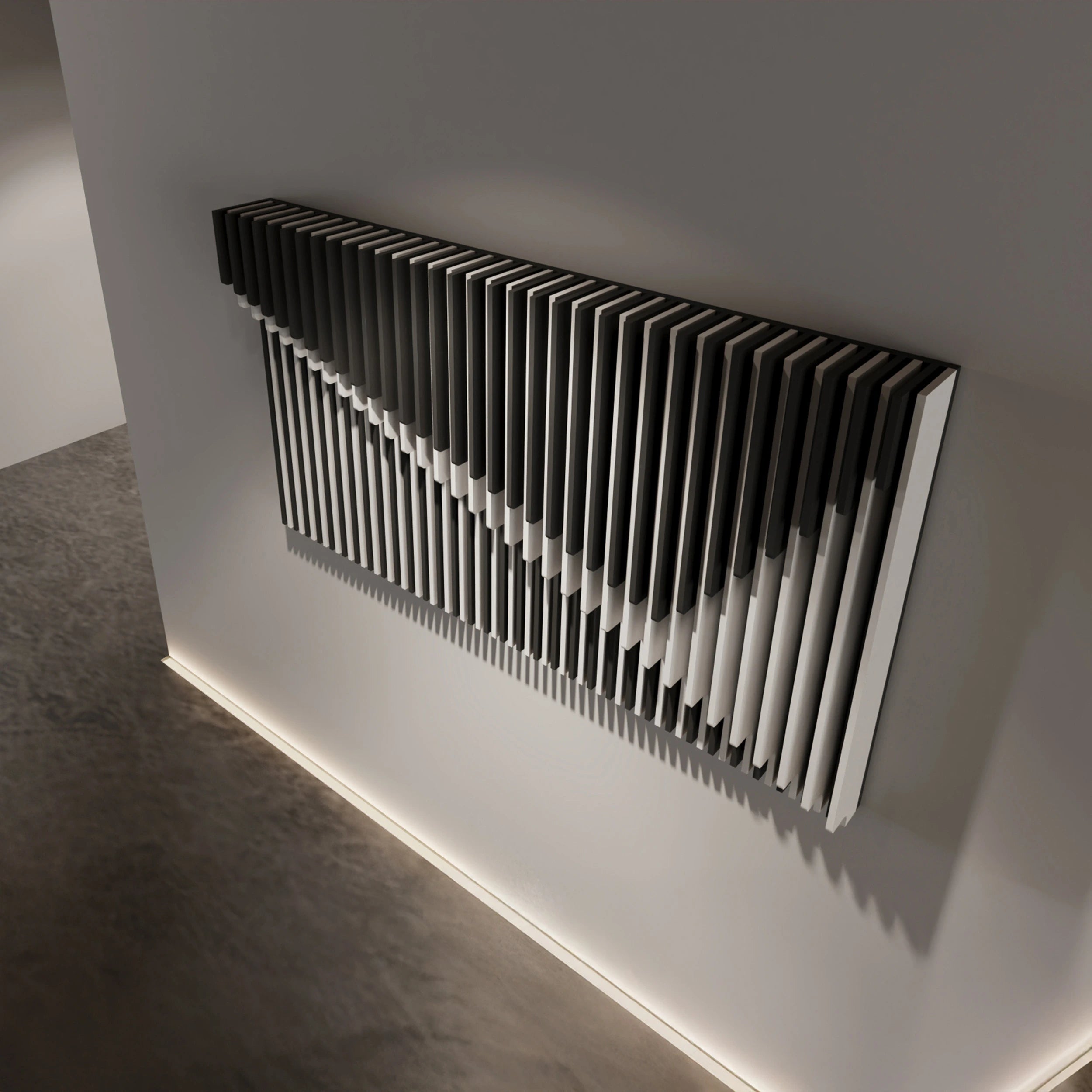 Geometric 3D Wooden Wall Panel  3D Wall Art.